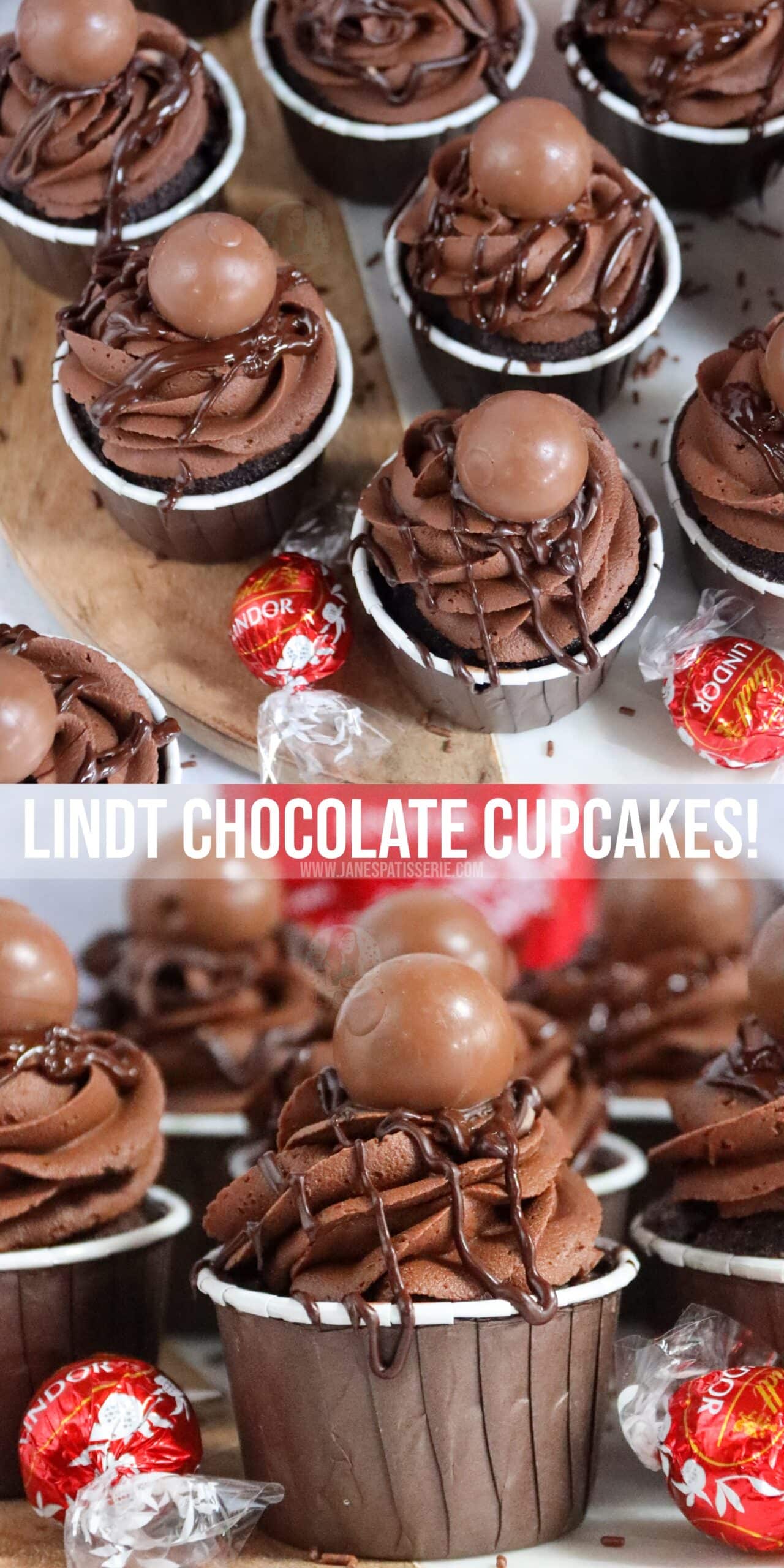 Lindt Chocolate Cupcakes! Jane's Patisserie