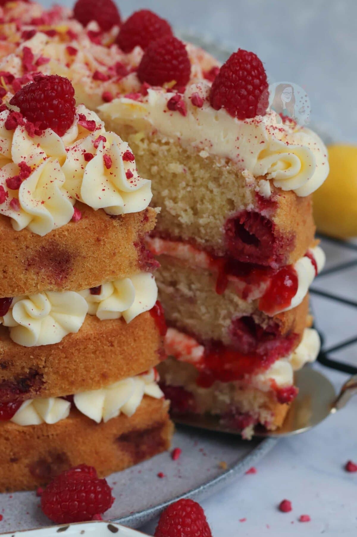 Lemon And Raspberry Lemon and Raspberry Cake! - Jane's Patisserie