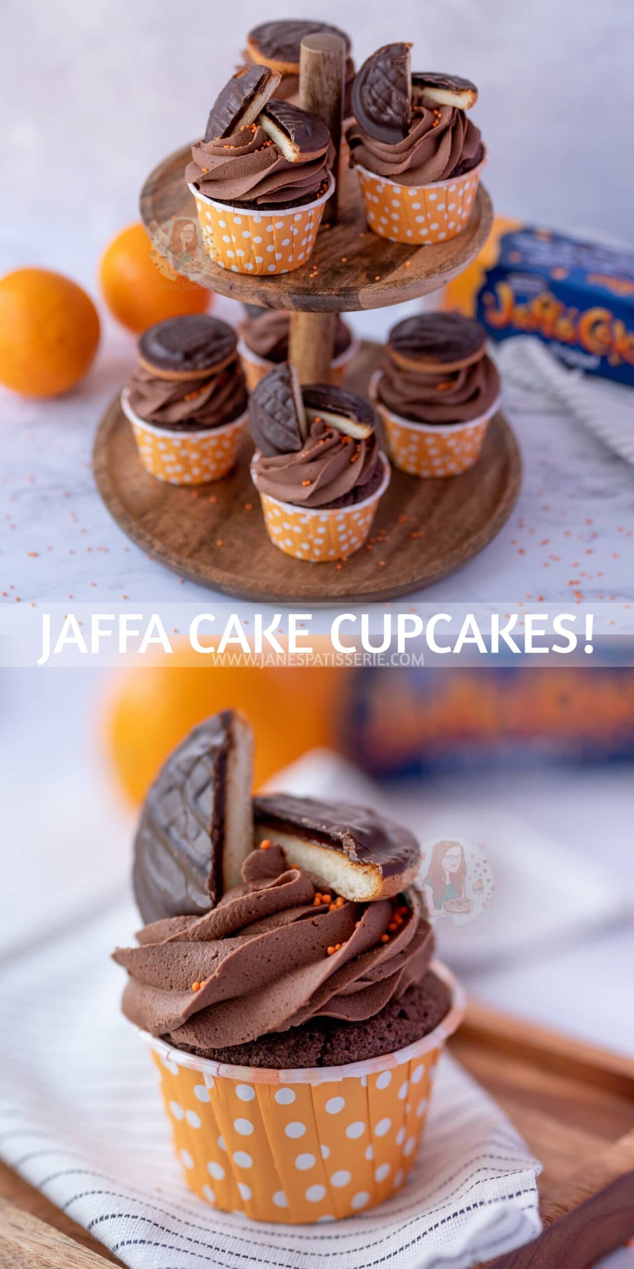 Jaffa Cake Cupcakes! Jane's Patisserie