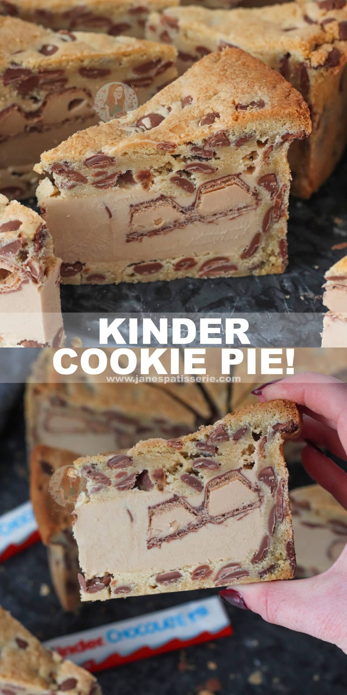 Kinder Cookie Pie! Jane's Patisserie