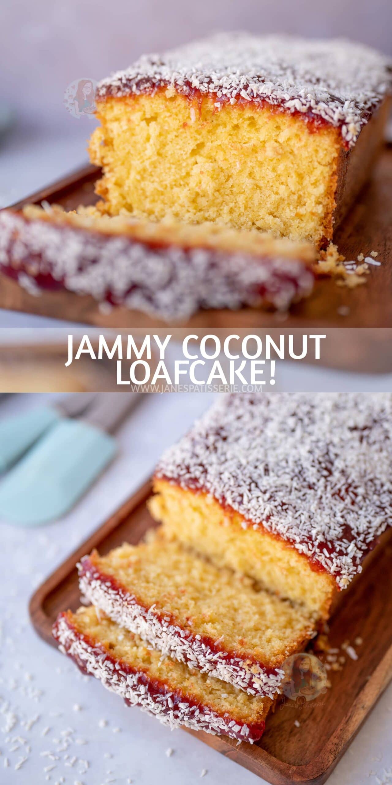 Jammy Coconut Loaf Cake! Jane's Patisserie