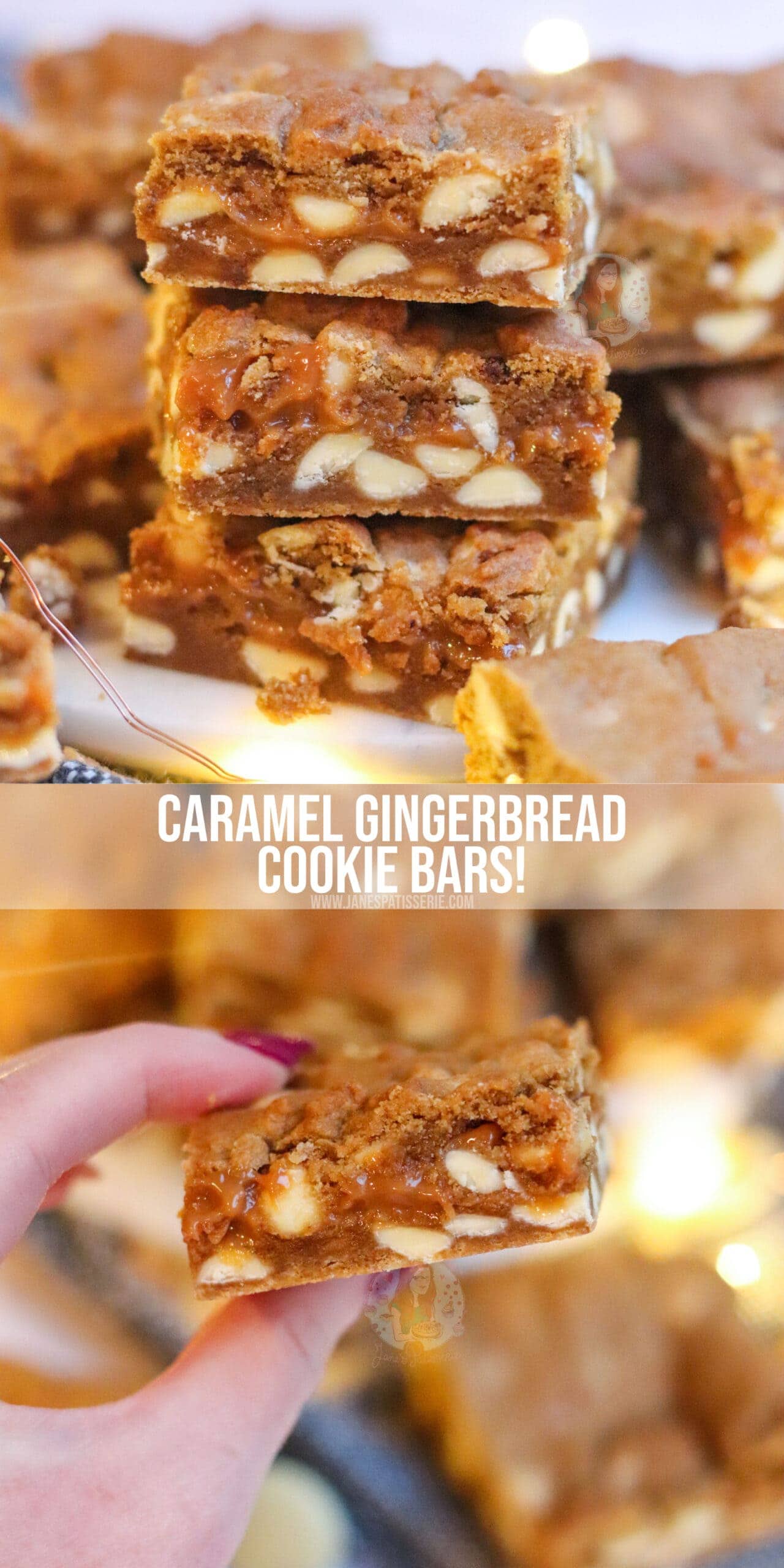Caramel Gingerbread Cookie Bars! Jane's Patisserie