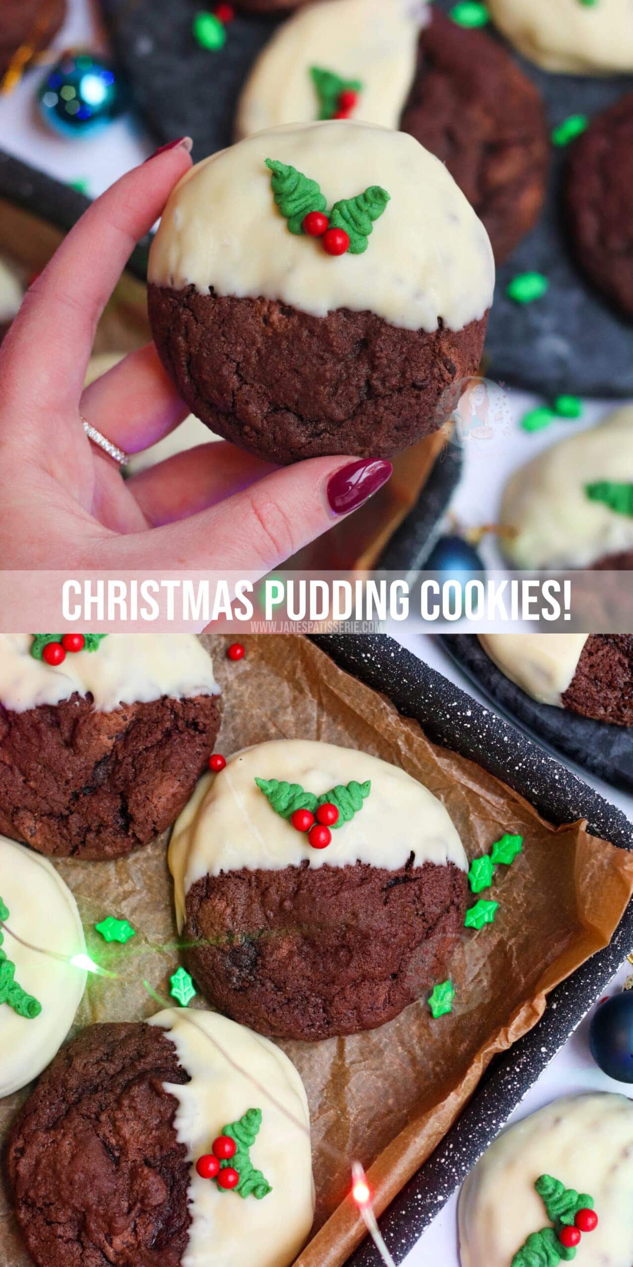 Christmas Pudding Cookies! Jane's Patisserie
