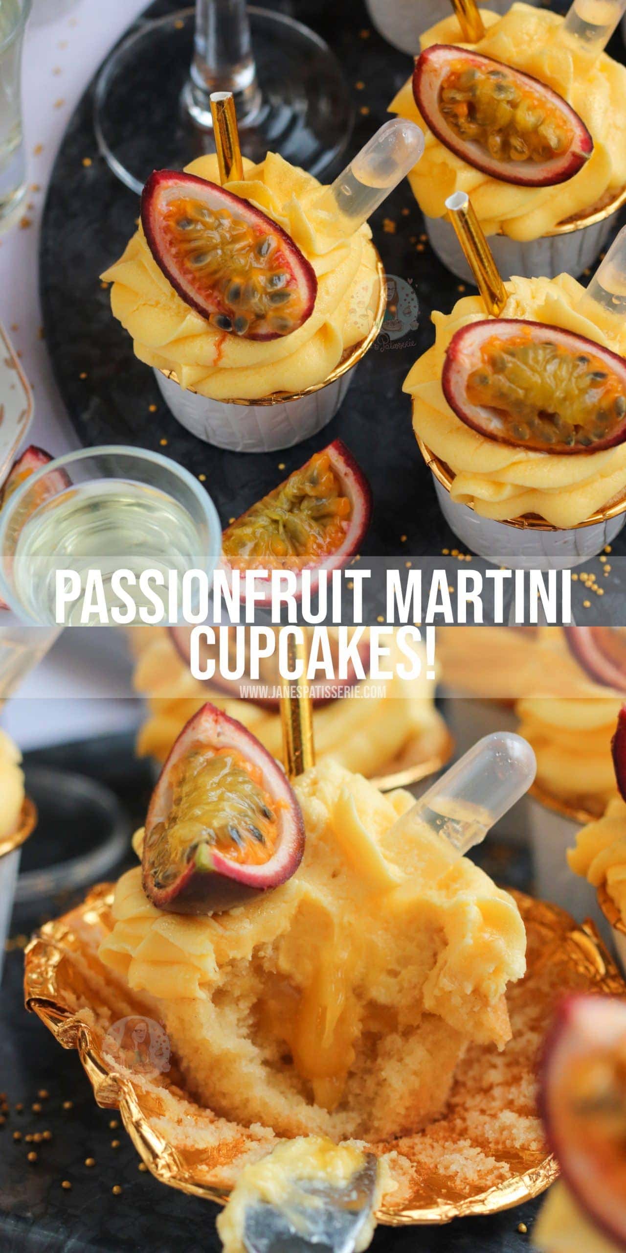Passionfruit Martini Cupcakes! Jane's Patisserie