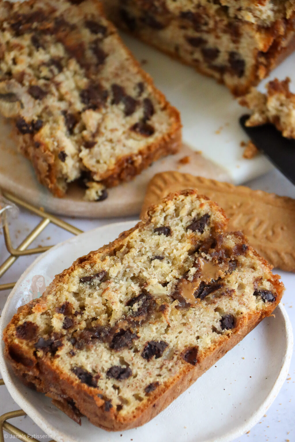 Biscoff Banana Bread! Jane's Patisserie