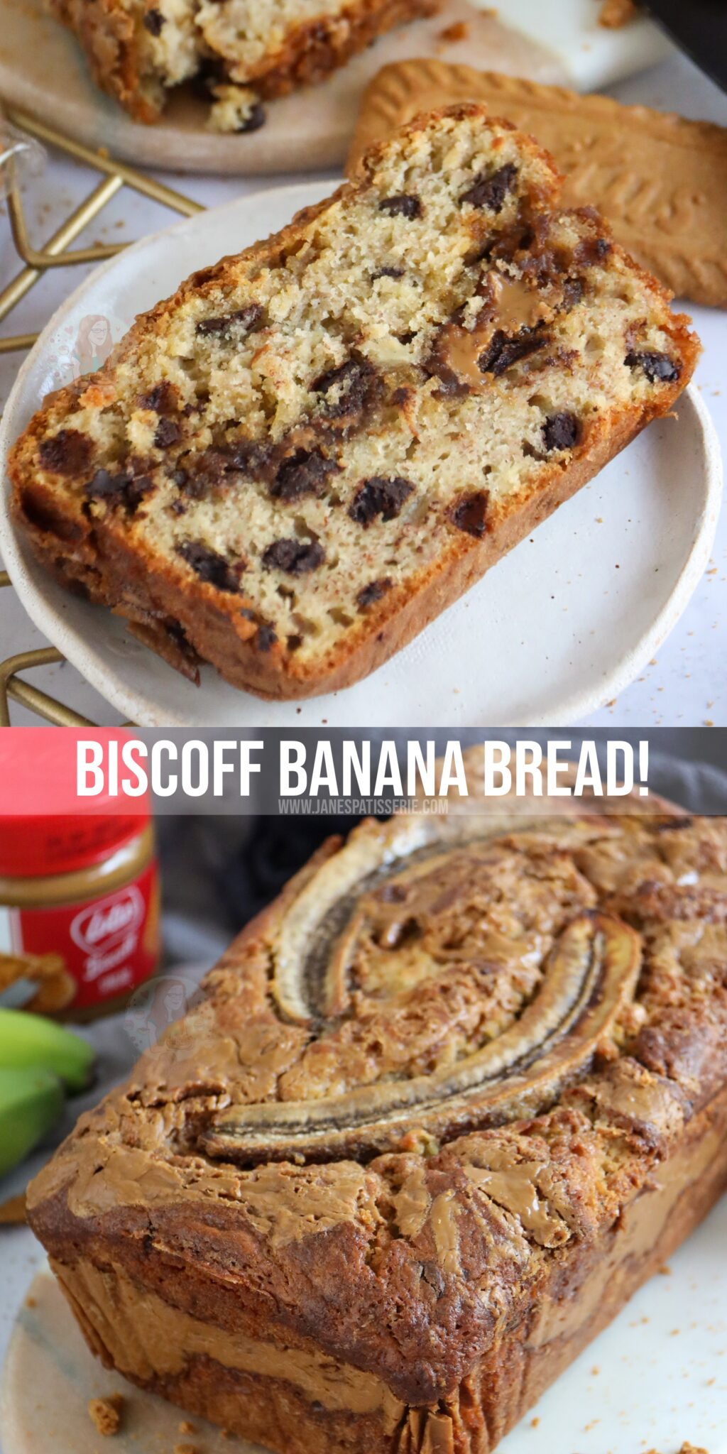 Biscoff Banana Bread! Jane's Patisserie