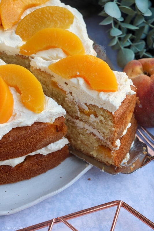 Peaches and Cream Cake! - Jane's Patisserie