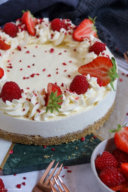 NoBake Vanilla Cheesecake Back to Basics! Jane's Patisserie