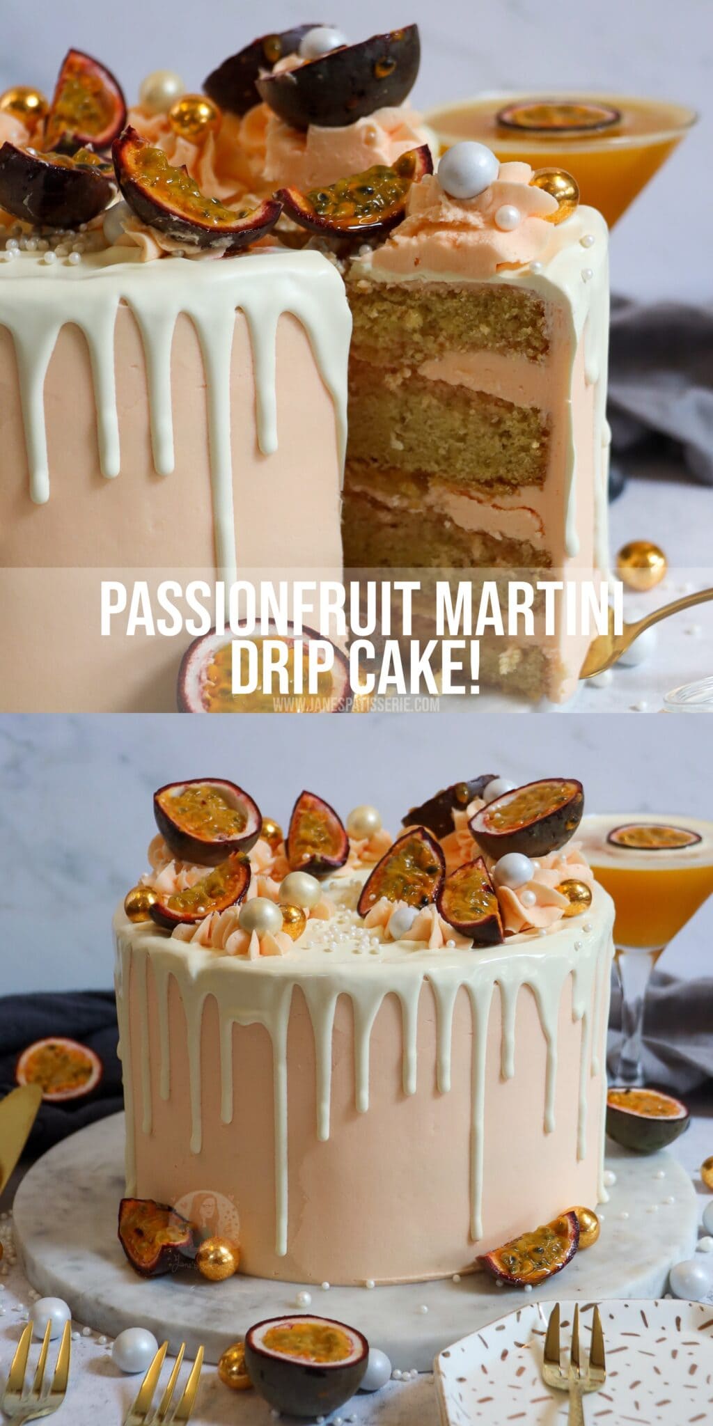 Passionfruit Martini Cake! Jane's Patisserie