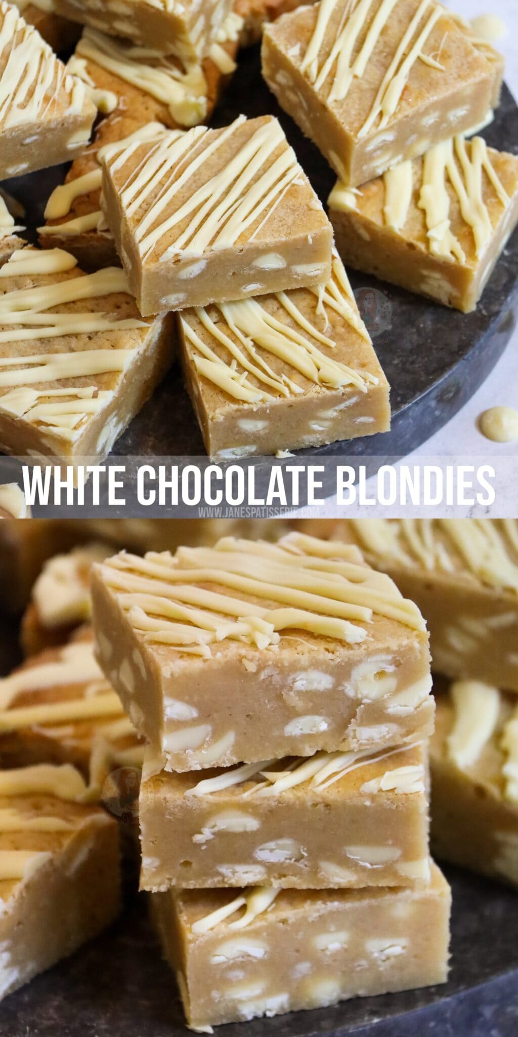White Chocolate Blondies! Jane's Patisserie