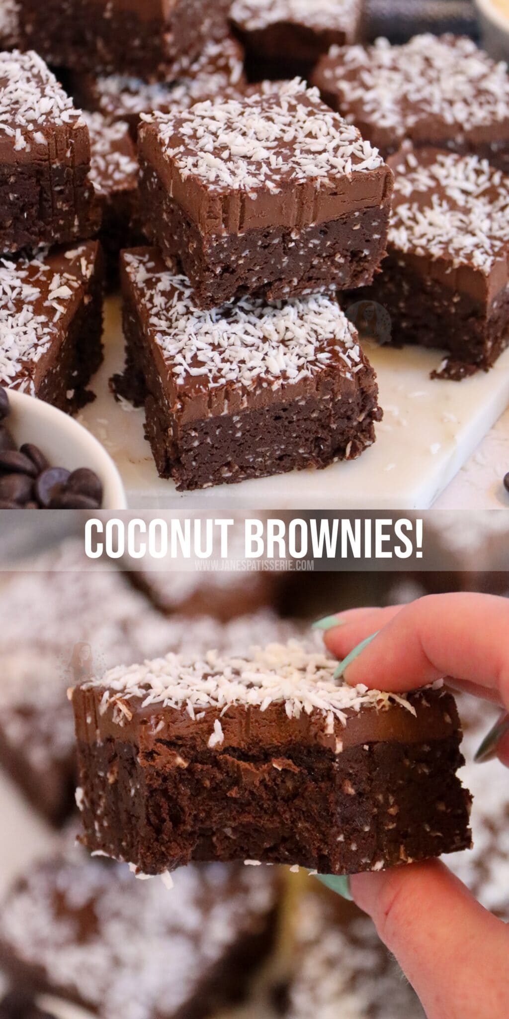 Coconut Brownies! Jane's Patisserie