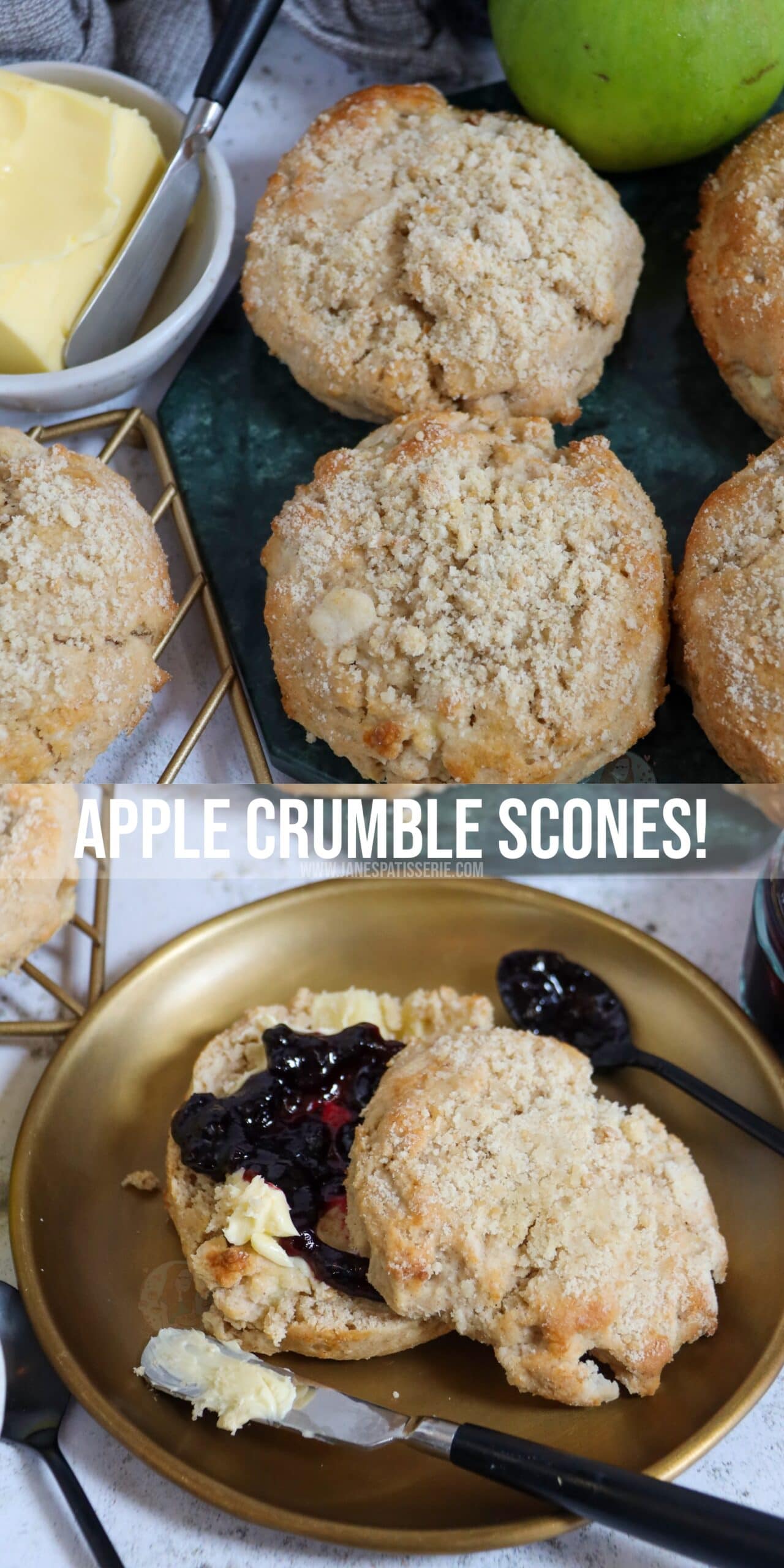 Apple Crumble Scones! Jane's Patisserie