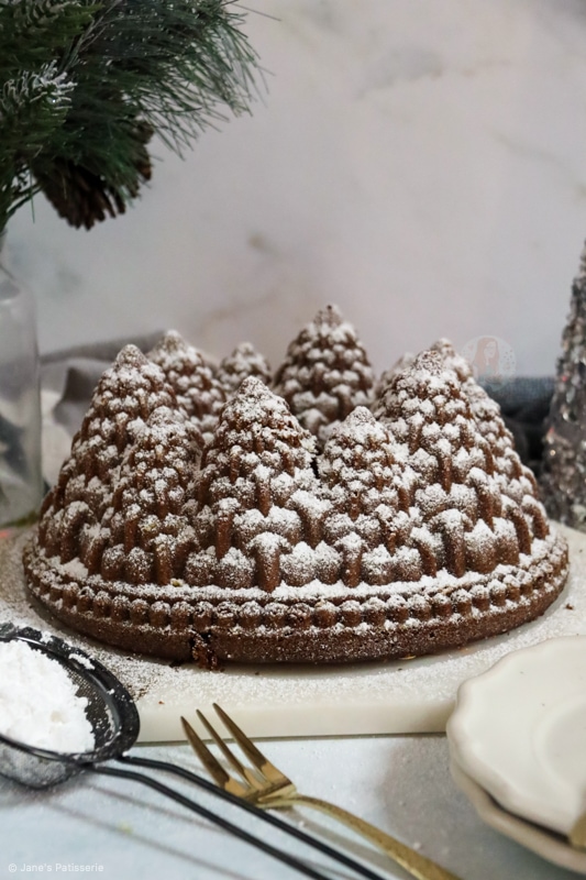 Gingerbread bundt cake in the most beautiful forest cake pan - The Nordic  Kitchen