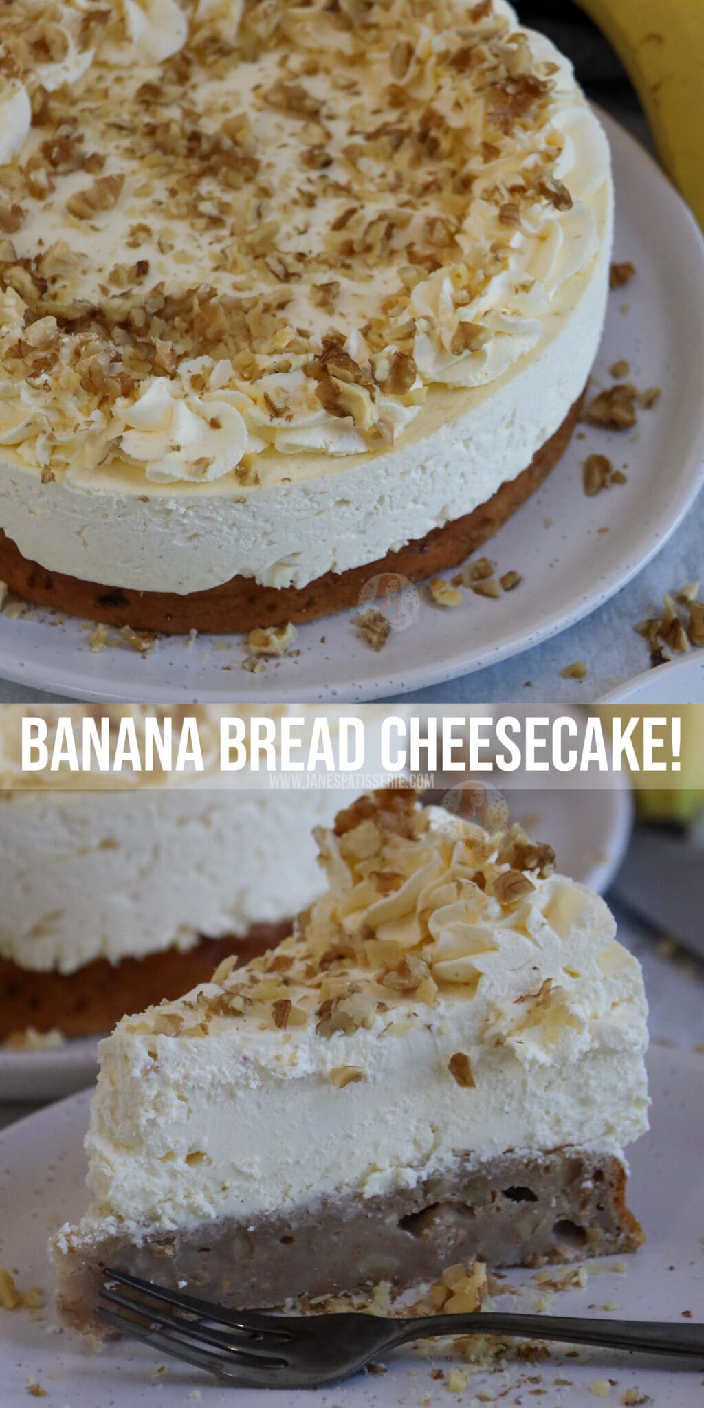 Banana Bread Cheesecake! Jane's Patisserie
