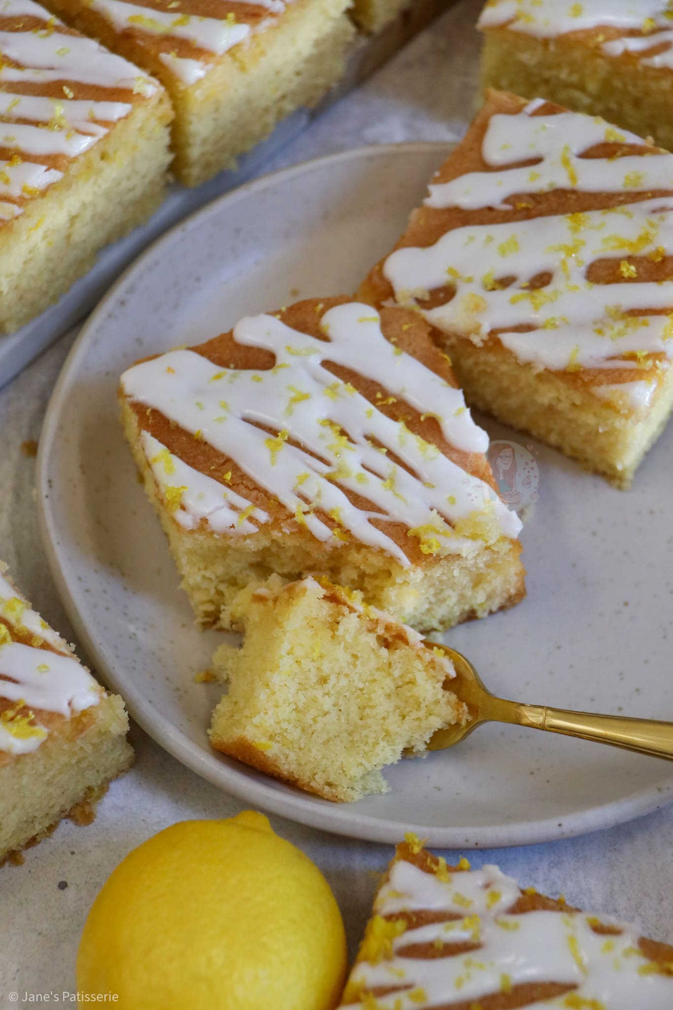 Lemon Drizzle Traybake! Jane's Patisserie