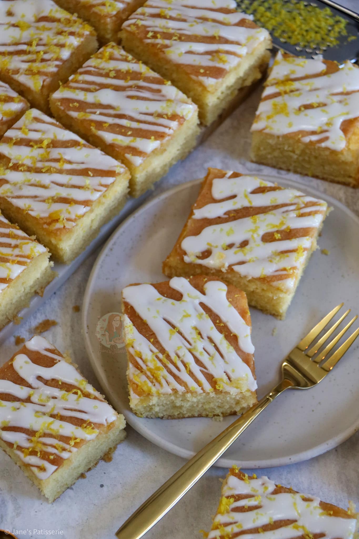 Lemon Drizzle Traybake! Jane's Patisserie