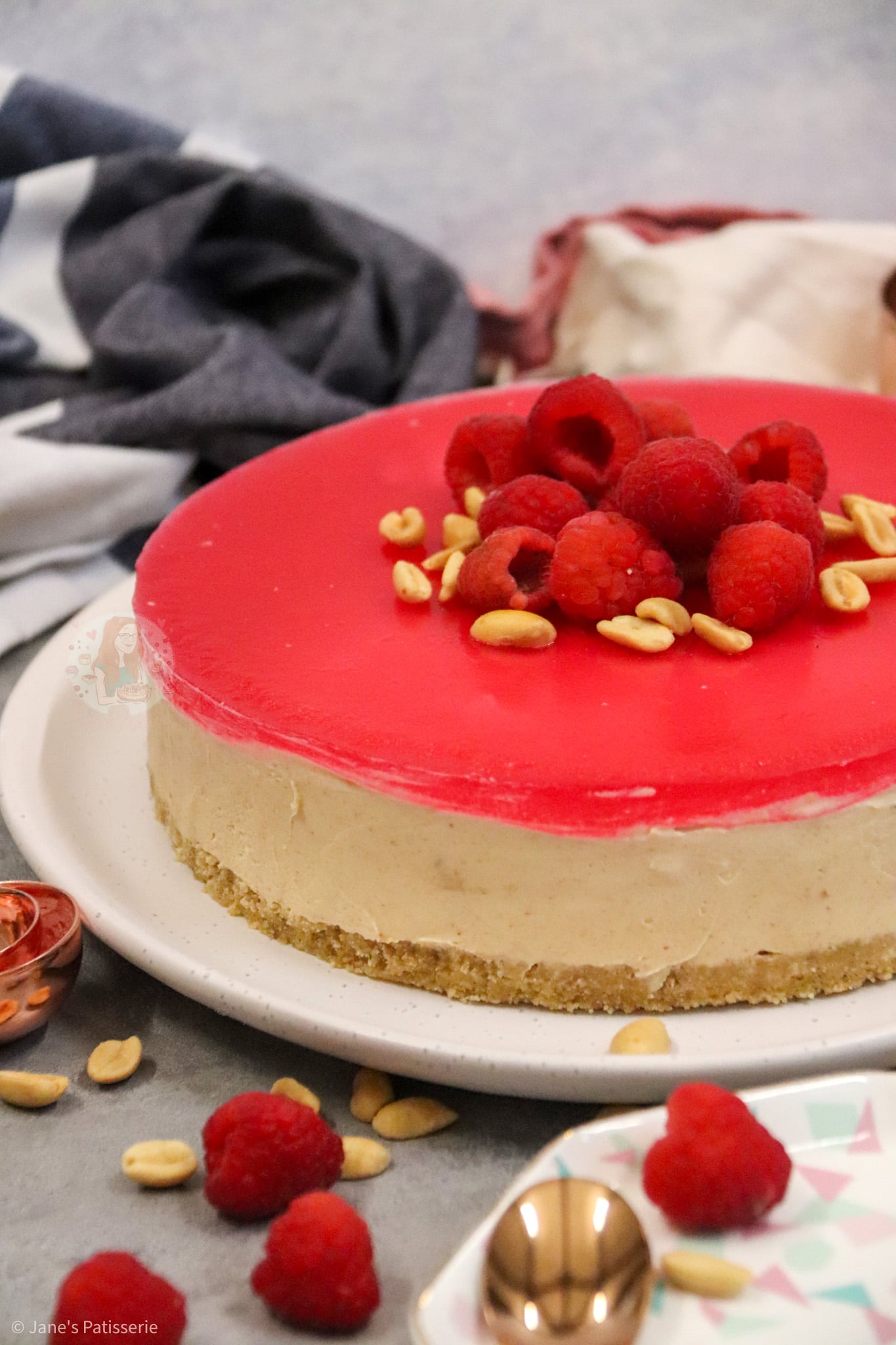 Peanut Butter Jelly Cheesecake! Jane's Patisserie