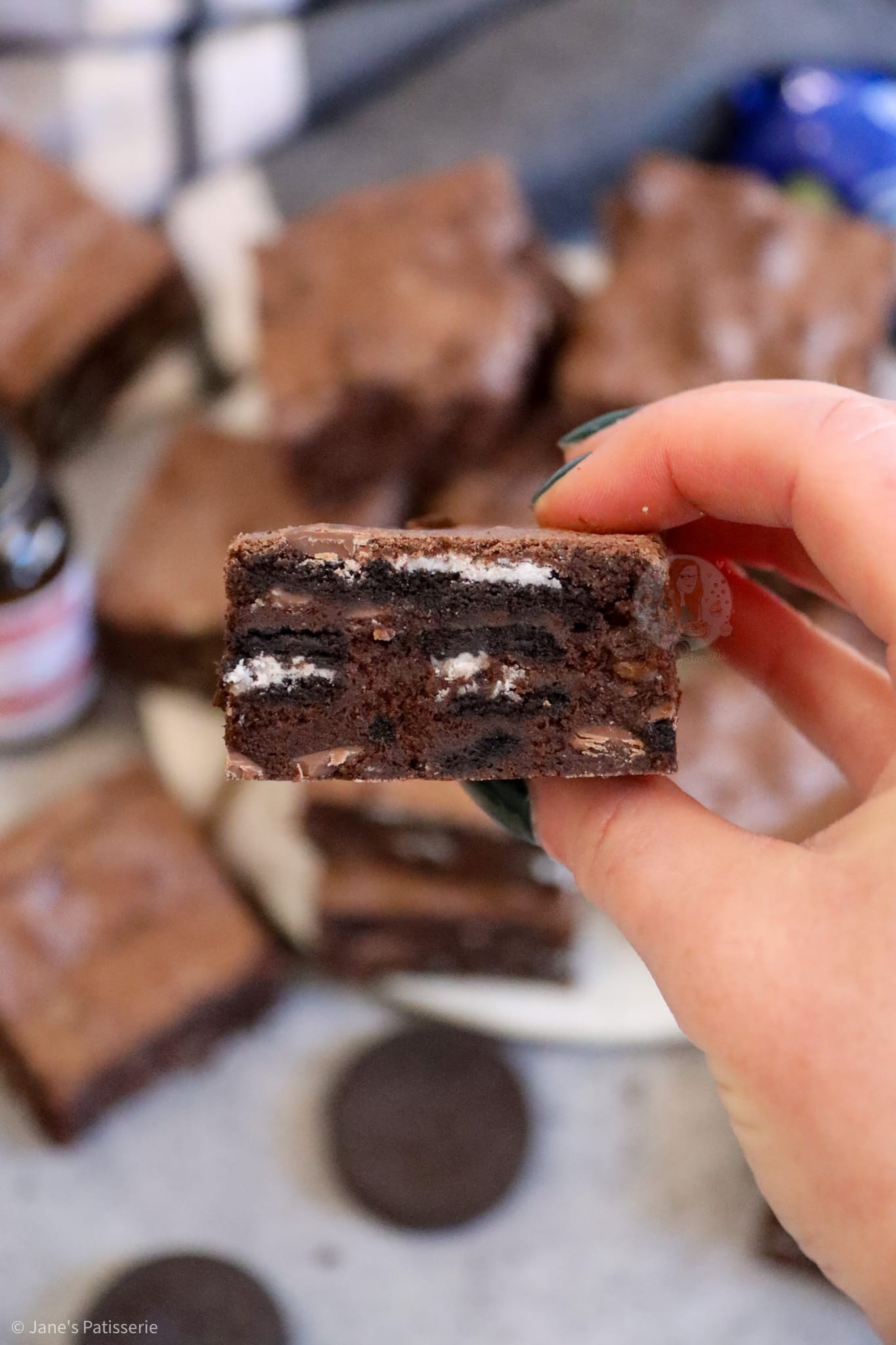 Mint Oreo Brownies