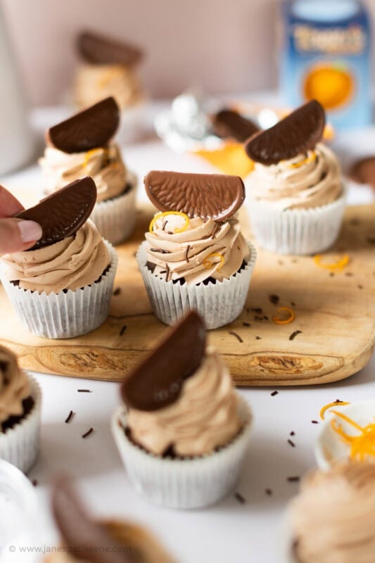 A collection of Chocolate Orange Cupcakes
