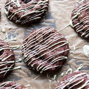 A close up Mint Chocolate Chip Cookie