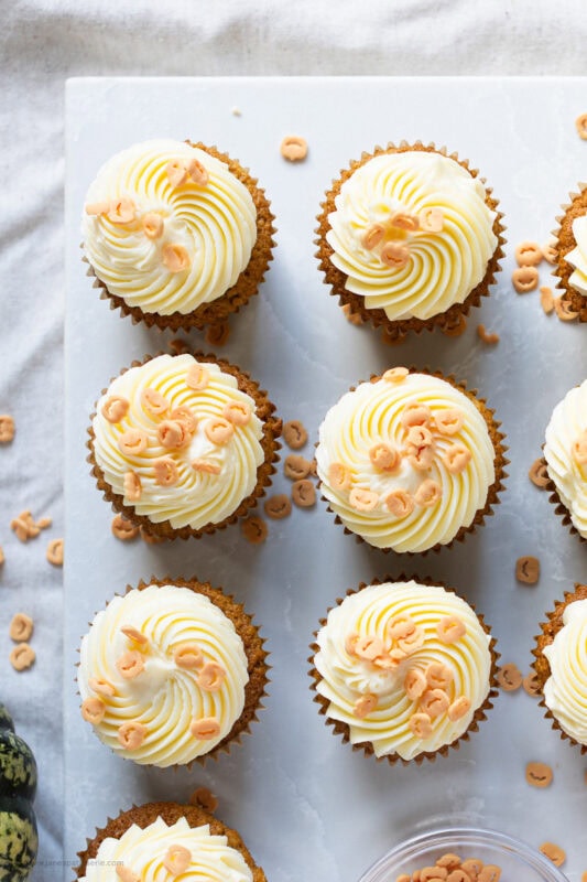 A batch of Pumpkin Cupcakes