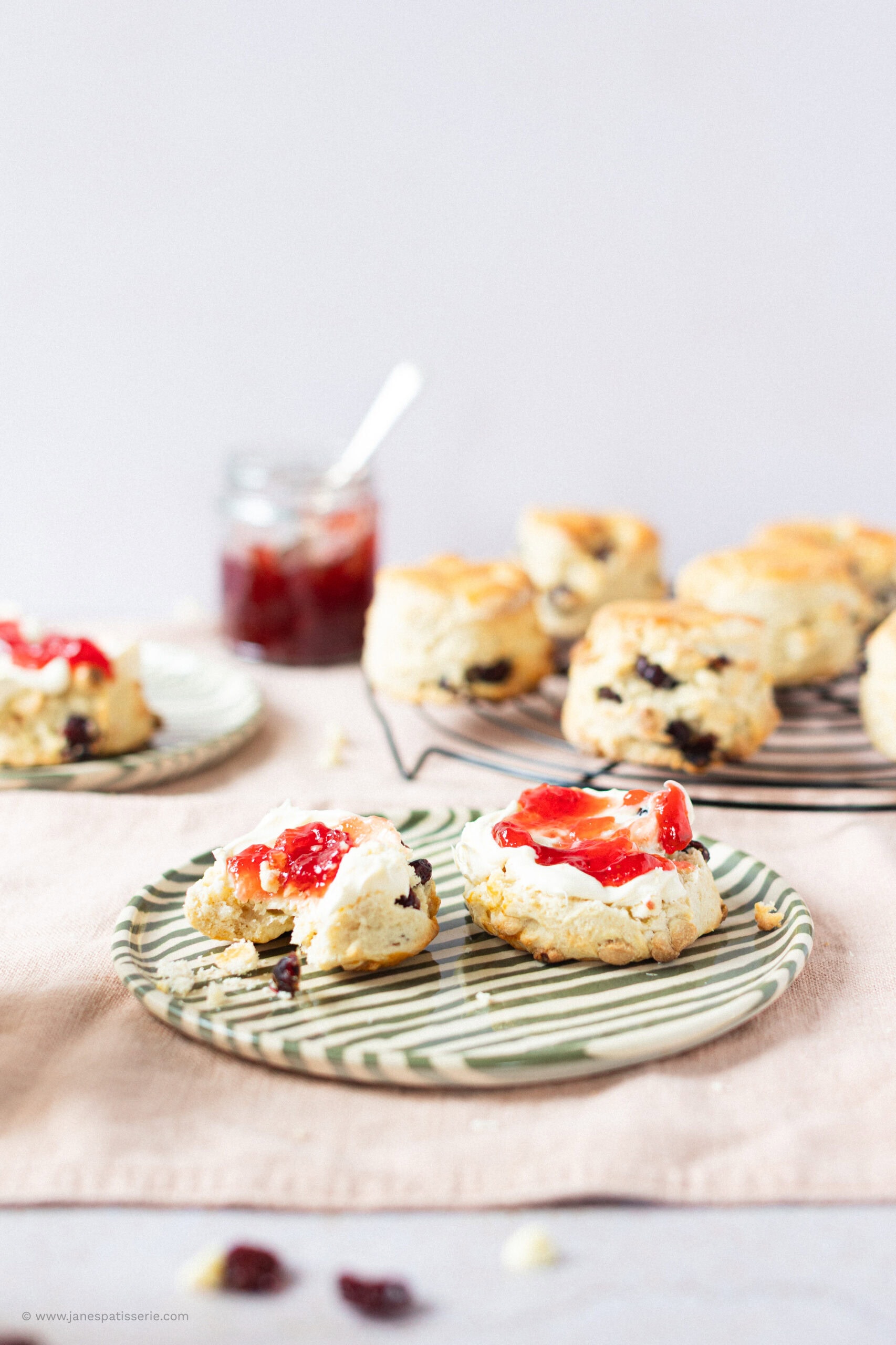 White Chocolate and Cranberry Scones!