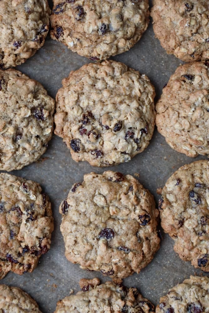 Easy Sourdough Discard Oatmeal Raisin Cookies | Jane's Patisserie