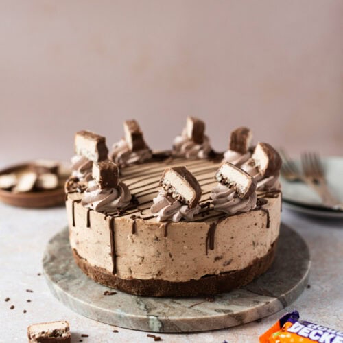 A whole Double Decker Cheesecake